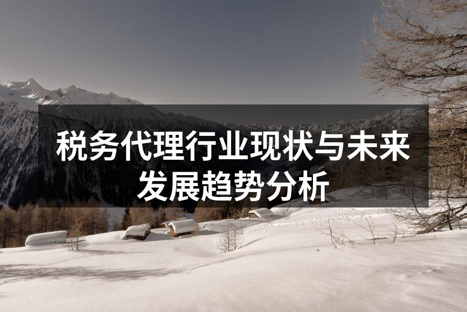 税务代理行业的快速发展